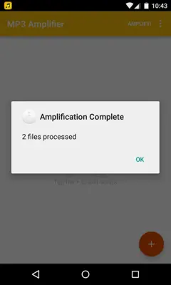 MP3 Amplifier android App screenshot 0
