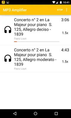 MP3 Amplifier android App screenshot 1